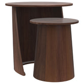 Best Furniture Outlet - Coaster - Yency 2-piece Round Mango Wood Nesting Table Set Dark Brown Mango - 930330